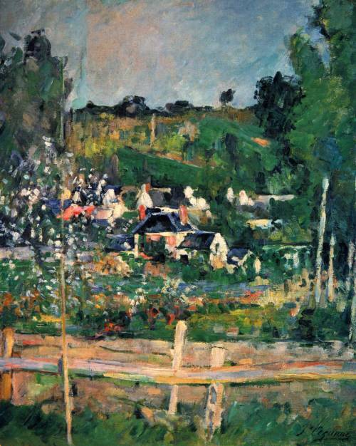 le-desir-de-lautre: Paul Cézanne (French, 1839-1906), View of Auvers, 1873. Oil on canvas,  44.5 x 34.5 cm. 