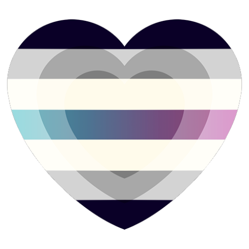 aroaesflags:Agenderflux heart emojis
