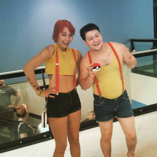 I already made a friend on day 2 of #fandomfest2015!! #misty #cosplay #pokemon