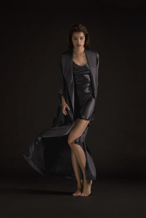 Silk chemise & robe