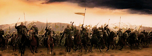 saintalia:Arise, arise, Riders of Théoden! Spears shall be shaken, shields shall be splintered! A sw