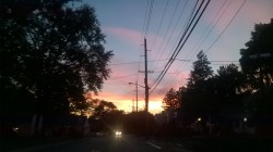planticide:  pretty skies in my not so pretty town on two separate occasions  