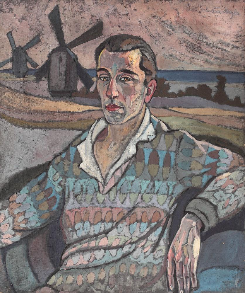 Luky Zambra Galaction (Romanian, 1906-2000), Dutch Portrait (Tache Soroceanu). Oil