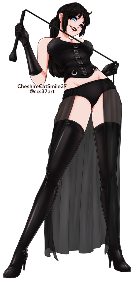 Commission for AnonymousMan!Dominatrix character inspo for their game The Guide to Being AssertiveCheck it out at https://subscribestar.adult/anonymousmangames