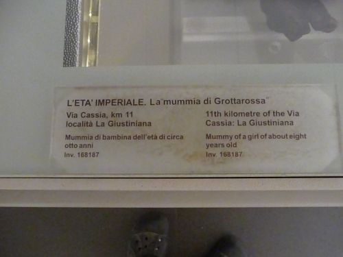 Palazzo Massimo -  Mummy girl and her toys1. Mummy of an eight-year-old girl2. Sarcophagus3. To