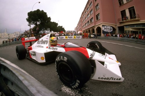 mclaren-soul: Ayrton Senna (MP4-4)  - Detroit 1988 Ayrton Senna