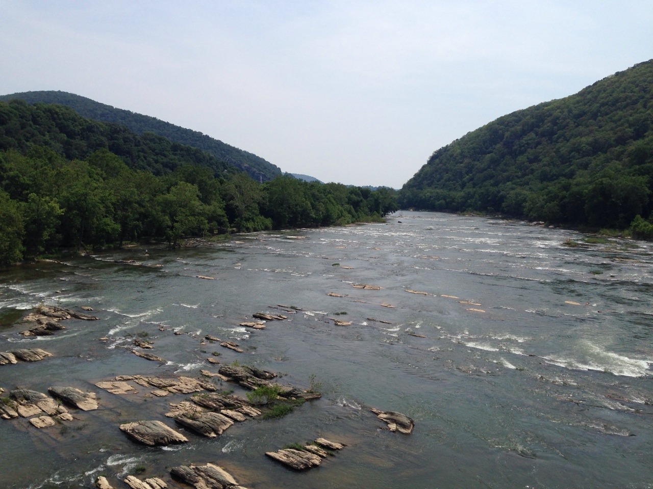 The Shenandoah River, which meets up with the Potomac at Harper’s Ferry.