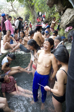 Hot Springs Bathing Festival, By Colette Fu.every Spring Festival, The Lisu People