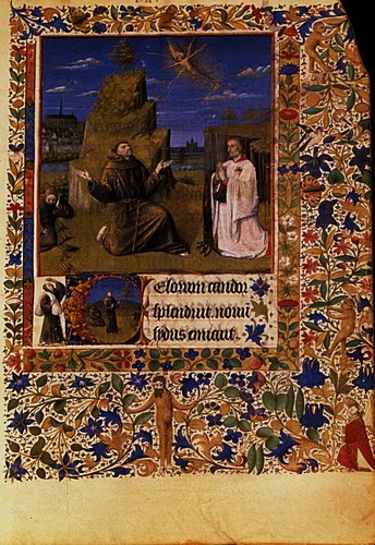 St. Francis Receiving the Stigmata, Jean FouquetMedium: parchment