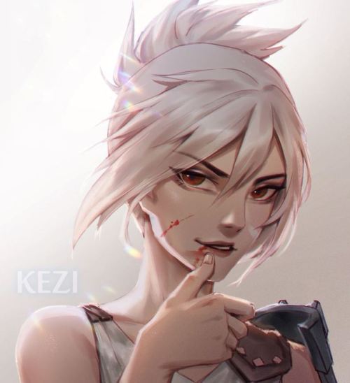 rarts: Riven from Awaken Cinematic: League of Legends (LOL) game art [Artist: Kezi]