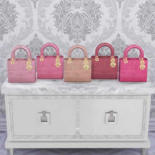 xplatinumxluxexsimsx:platinumluxesims: Christian Dior ‘Lady Dior’ Bag Vol.5 - Cannage Embroidered - 