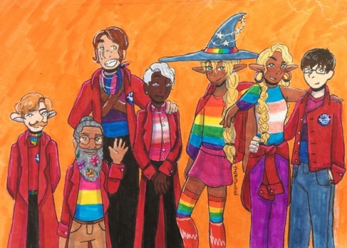 thepensword: taz pride week day 3: sexuality/gender Lucretia’s IPRE portrait but…you kn