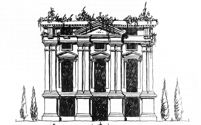 aqqindex:  Ricardo Bofill, Sketch 