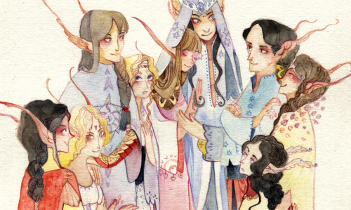 chechula:House of FingolfinArgon,Elenwe, Turgon, Idril, Anaire, Fingolfin, Fingon, Aredhel and Maegl