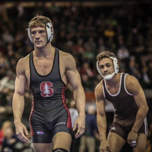 wrestlingisbest: Connor Schram, Stanford after his second 125 match win over Darian Cruz of Lehigh 