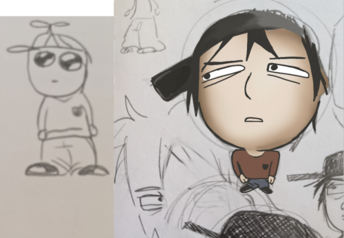 Some Sketches I Went Over Digitally 