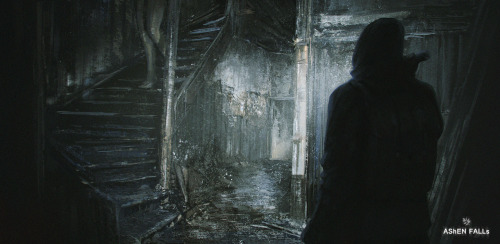 Ashen Falls - Concept Art for My Psychological Horror Game.“Ashen Falls is a psychological sur