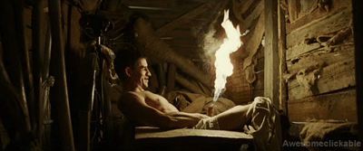 3leapfrogs:  bordjack:  malegalore:  The pyromaniac  Pour mettre le feu au cul !!