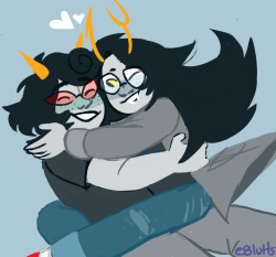 e8luhs:dark homestuck show me the forbidden third ending where terezi and vriska are together and happy