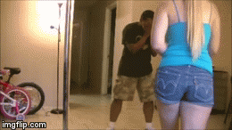 Harsh white chick doesn’t like black balls - so she delivers some sneak kicks to