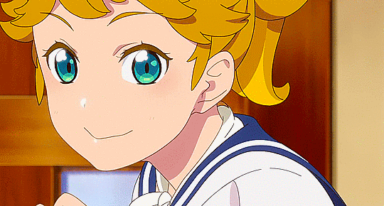 Anime girl wink wink and amagi brilliant park gif anime 814266 on  animeshercom
