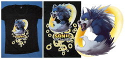 nanasharkwolf:  Sonic Unleashed T-shirt on sale at my Society6 store ! 