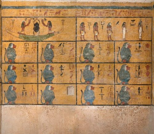 The AmduatPaintings of the Amduat (“Book of What is in the Underworld”), detail from the