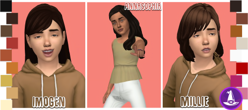 simthing-clever:@amcr-sims Witching Hour Hair Dump UPDATED 01/23/2022: ADDED TWH V2 SWATCHES Default