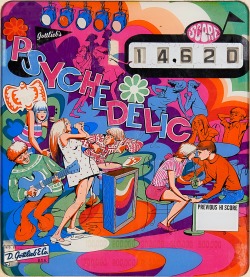 psychedelicway:  Gottlieb’s Psychedelic Pinball, 1969 