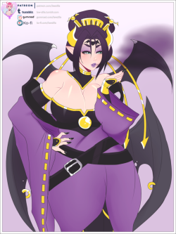   Finished Lilithmon commission from Digimon for Saprwin  Hi-res versions are up in Patreon!❤  Support me on Patreon if you like my work ! ❤❤ Also you can donate me some coffees through Ko-Fi ❤