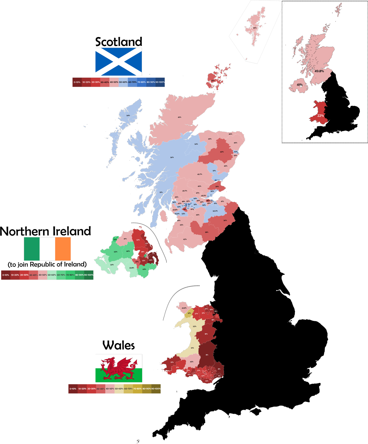 Support For Separatist Parties In The United Maps On The Web