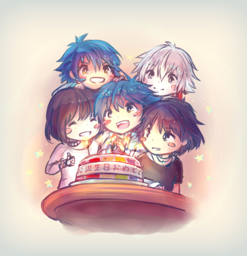 22nd AprilHappy birthday Aoba & co.!!