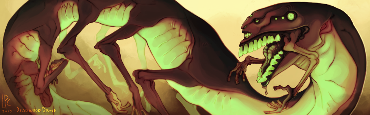 deadwooddross:A big ol chimera I Painted for my Twitter/patreon Banner!Patreon