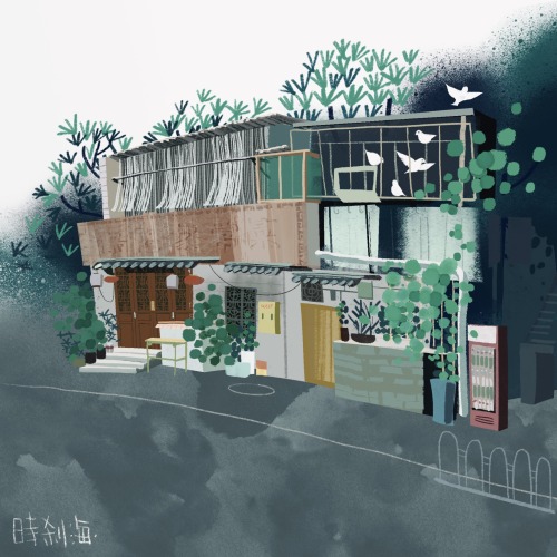 procreate sketches I did in China last year 