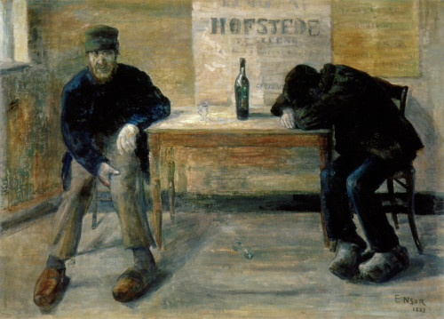 artandopinion:The Drunkards1883James Ensor