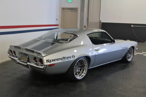 Precious metal. This pro-touring 1970 Chevrolet Camaro Z28 from USA Hot Cars is powered by a Duttwei