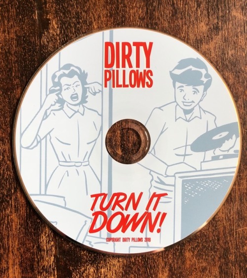 Just got my copy of Dirty Pillows’ new album “Turn It Down”! Super honored they asked me to do the a