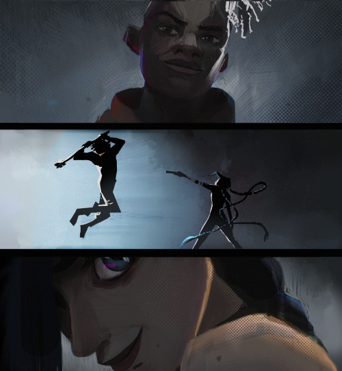 Dynasties and DystopiaCan’t stop thinking of Ekko vs Jinx scene. Daily painting goes to them b