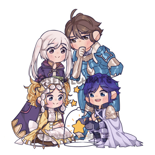  tiny shepherds for an FE:A tarot project! Protecting the Halidom of Ylisse one fell dragon at a tim