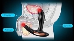 cumandworship:  Enjoy the new Automatic prostate massager till orgasm – It is totally hands free and comes with remote control.  It has seven levels of stimulation so you can delay orgasm and have fun for a long time. All you have to do is to insert