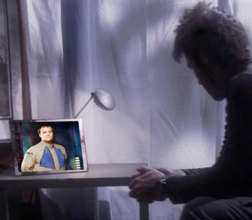 Sheppard finds comfort with a photo of his favourite person.
