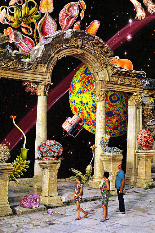 Collage artist Eugenia Loli is originally from Greece and is currently based in California. Loli use