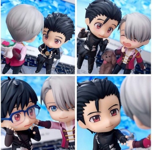Cute Yoi Nendoroids What I like about this is their expressions like seriously look at Yuuri