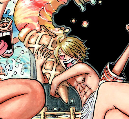 mashail-abdullah:  yuushishio:  cavenbishie:  Why is it that Sanji is always the cutest in the color spreads. Like seriously.What a little shit.  Because  there  is  a  brightest  lovely  warm  smile  on  that  squishy  cheek  melting  your  heart   My