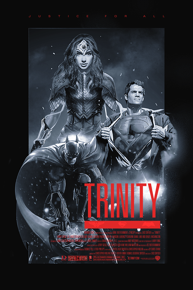  DC Trinity Teaser Posters by Tim Gonzales 