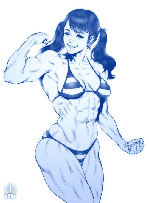 musclegirlart:  Saiki Reika by Dairoku Tenma porn pictures