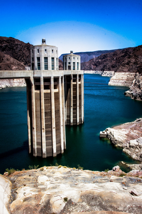 Towers at the Hoover Dam