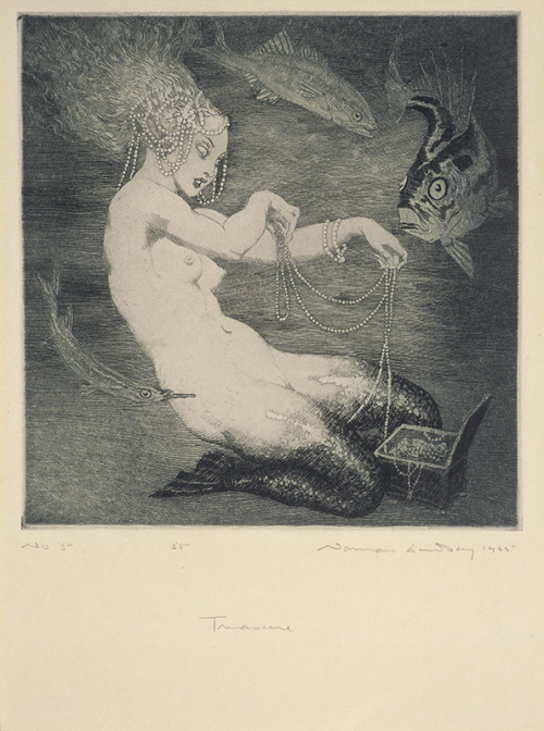 poboh:Treasure, 1925, Norman Lindsay. (1879 - 1969)