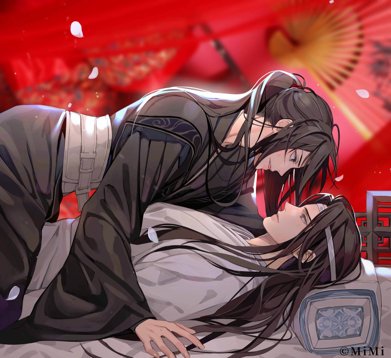 Does anyone has this image in HD? [Lan Wangji bites Wei Wuxian, both  half-naked - Pash! Magazine - Artist: Gearous] : r/MoDaoZuShi