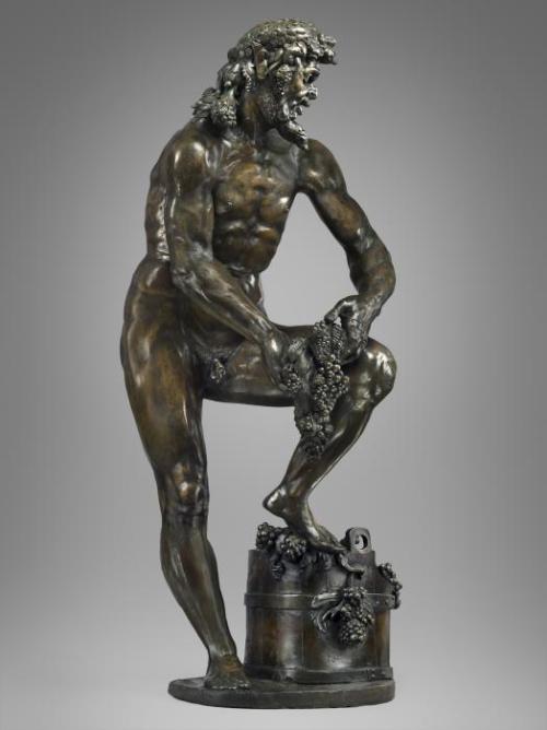 hismarmorealcalm: Adriaen de Vries (ca. 1545 – 1626)  Bacchic Man Wearing a Grotesque Mas